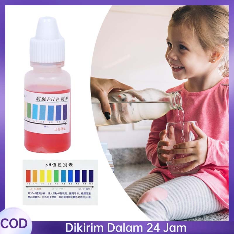 PH Tester Alat Tes PH Air 10ml Ukur Ph Air Cairan PH Tester Drop Liquid PH Cair Tetes Cek Asam Basa 