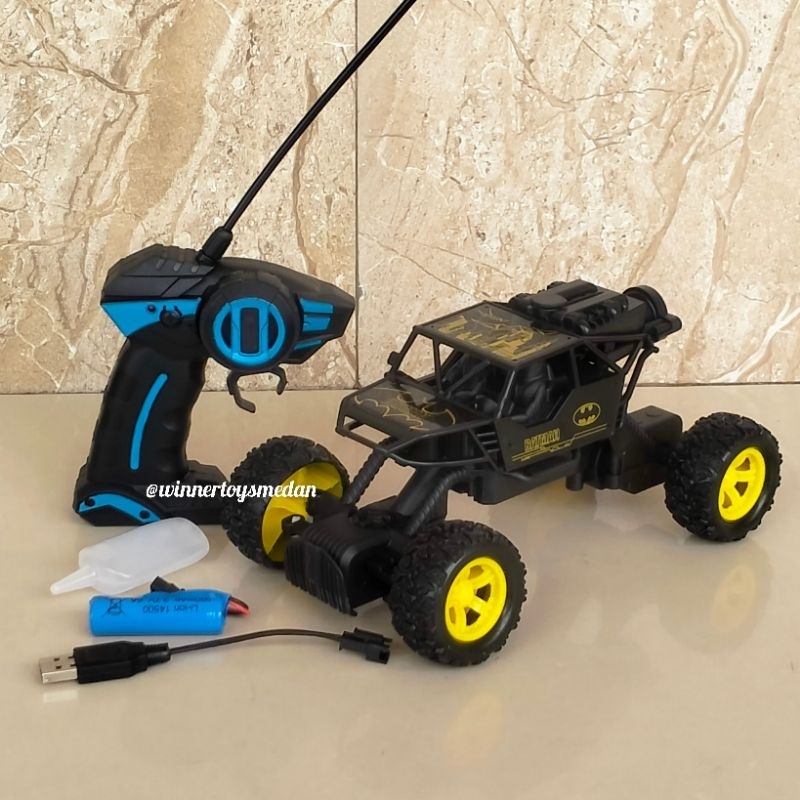 NEW PRODUCT Mainan Mobil Rc Jeep Batman Superheroes / Mobil Remote Control Climbing Car Batman spray