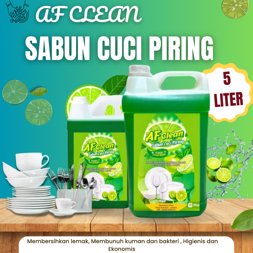 Sabun Cuci Piring 5 Liter - Dishwash 5 Liter - Sabun Cuci Piring Cair 5Liter