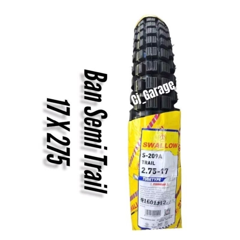 Ban Luar Semi Trail Honda Win100 Swallow Ukuran 17x275