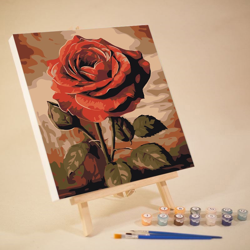 

Pus diy canvas painting number karakter anime kartun bunga alam