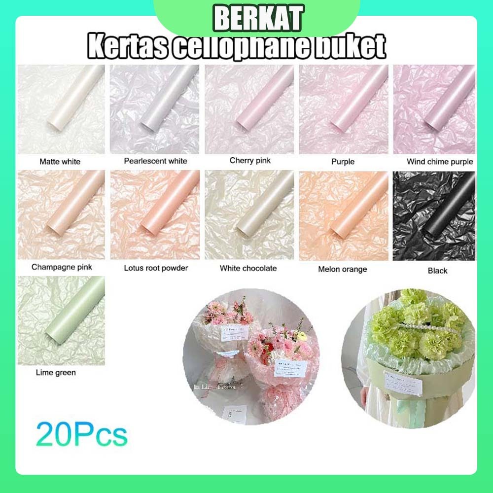 

20 PCS Kertas Buket Bunga Flower/kertas Buket Murahr/kertas Cellophane Buket/Kertas Bunga Cellophane Florist