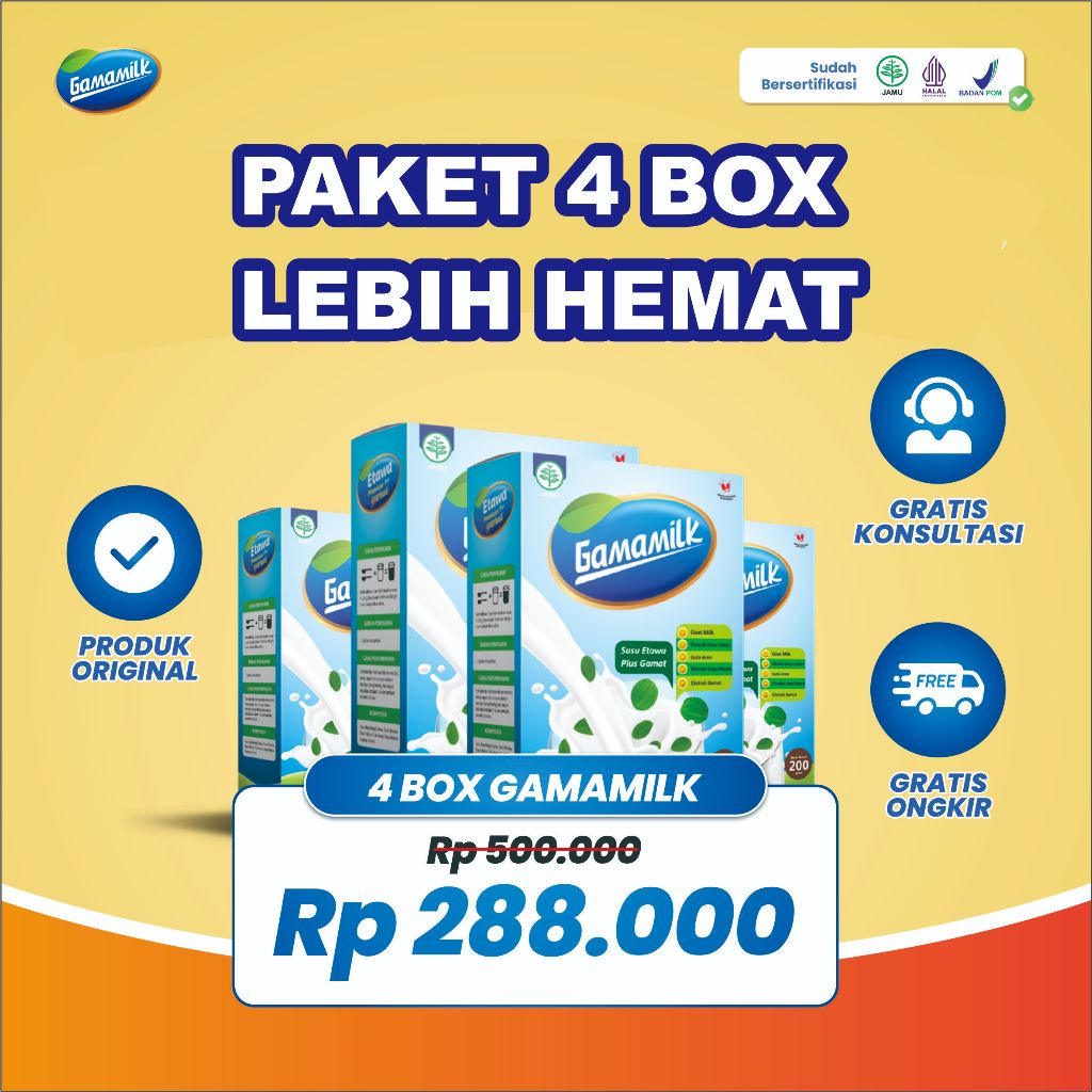 

RB22 GAMAMILK 2 BOX - SUSU ETAWA Plus Ekstrak Gamat