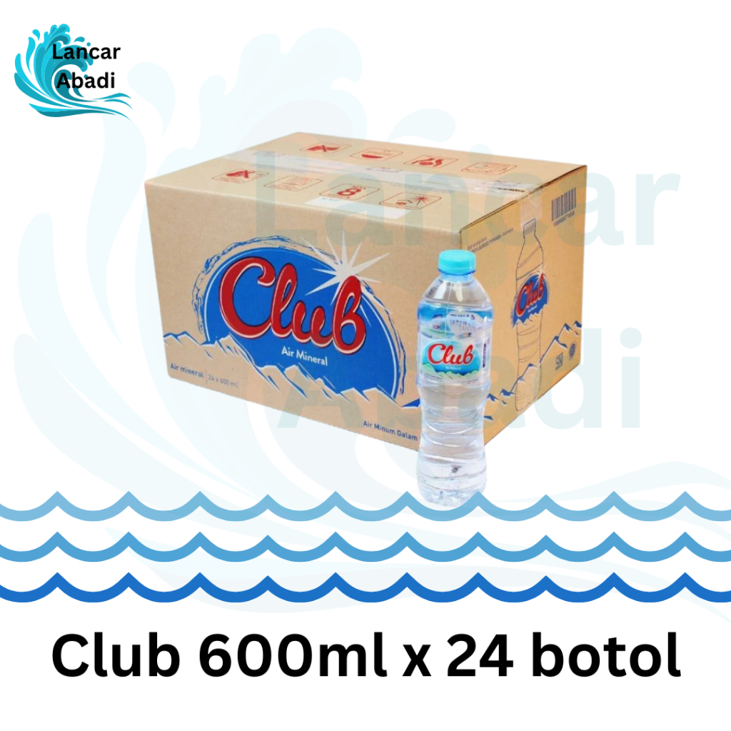

Club Botol Tanggung 600ml isi 24 (1box) Air Minum Mineral