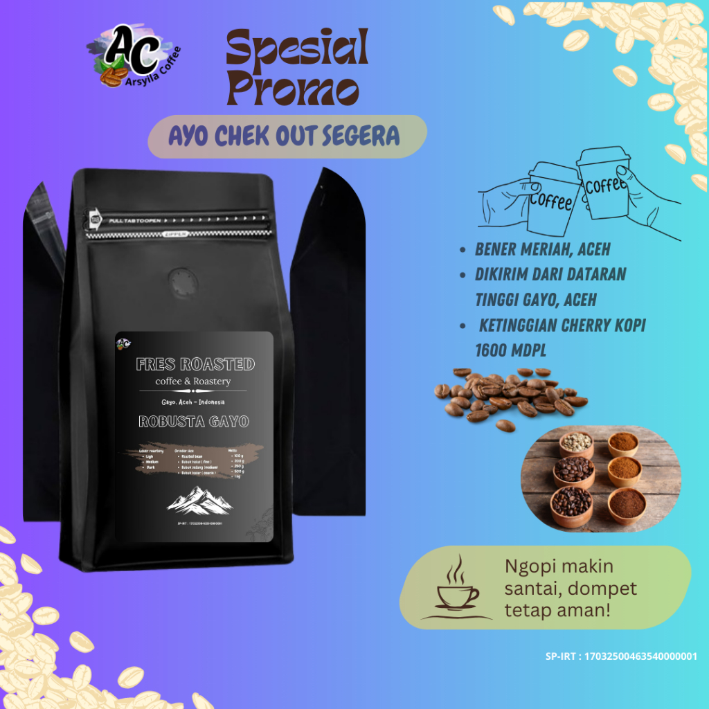 

Robusta Gayo 100 % Original 200g