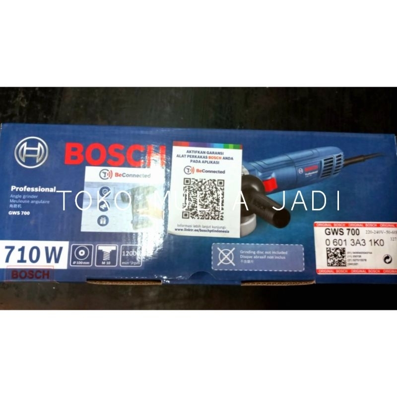 Mesin gerinda tangan BOSCH 4" GWS 700 / angle grinder gurinda grenda grinda ori asli gws700