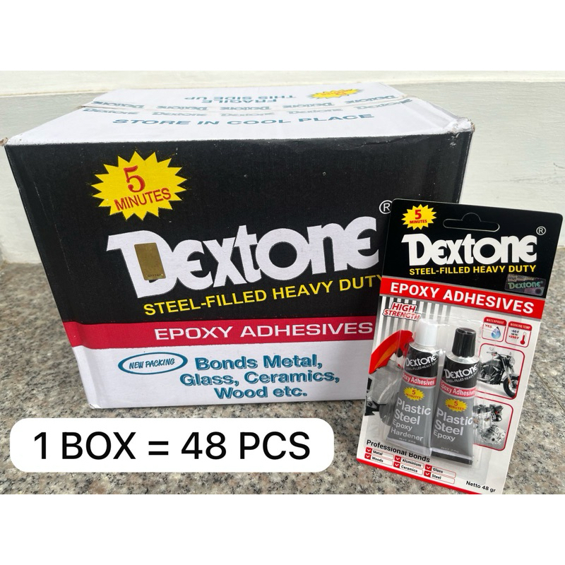 

DEXTONE LEM BESI 5 MENIT (48GR) - 1 KOTAK (ISI 48)