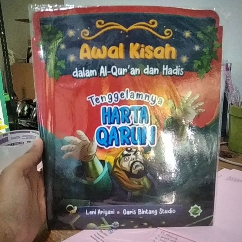 Buku cerita anak tenggelamnya harta Qarun