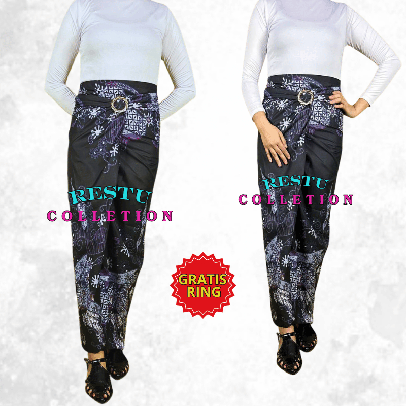 Restu Colletion Batik Rok lilit batik modern kain batik terbaru rok kondangan Rok batik premium