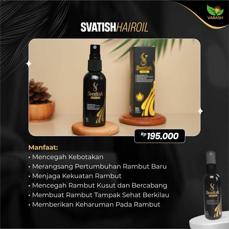 MINYAK RAMBUT SVATISH HAIR OIL, Untuk Perawatan Rambut Rontok, Ketombe & Masalah Serius Lainnya.