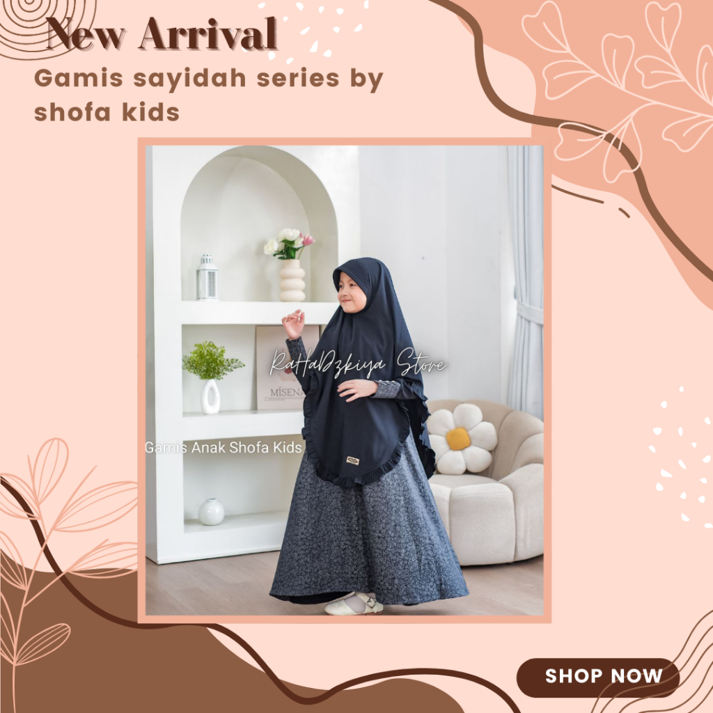 Set Gamis anak sayidah series by shofa kids