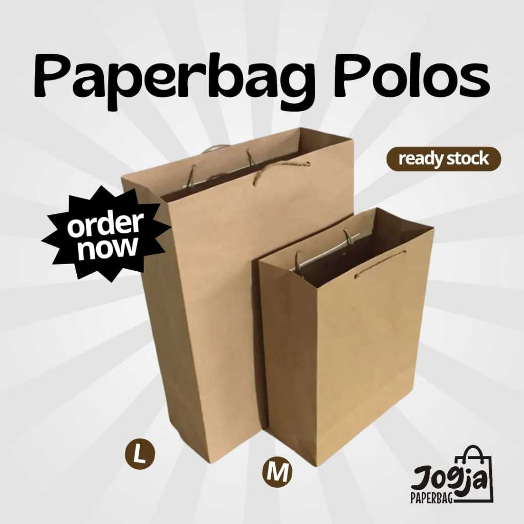 

Paper bag 20X9X26 coklat tebal paperbag craf paper bag