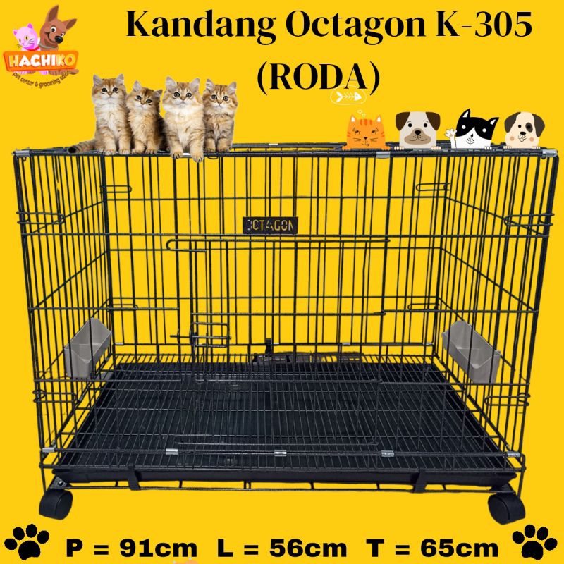 Kandang Octagon K-305/kandang kucing anjing