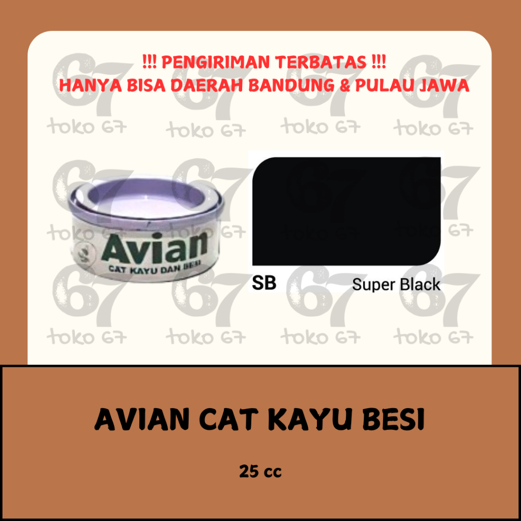 

AVIAN CAT MINYAK KAYU BESI SB SUPER BLACK 25CC