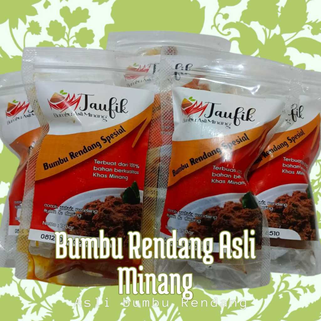 

Bumbu Rendang Asli Minang 100%Original.(HALAL)