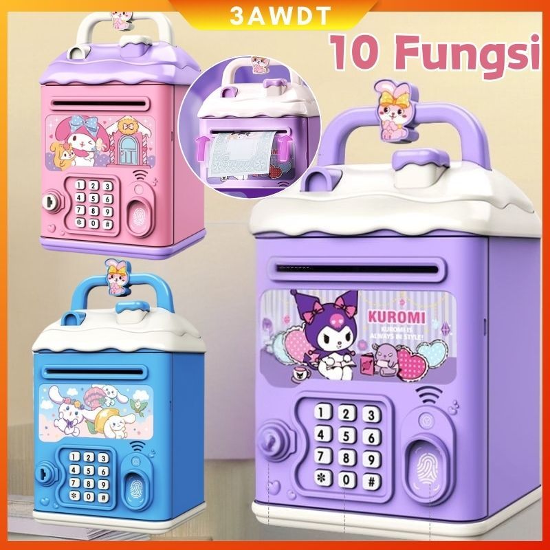 

Donesubego - Celengan ATM Kuromi Kartun Multifungsi Musik Kata Sandi Sidik Jari Buka Kunci