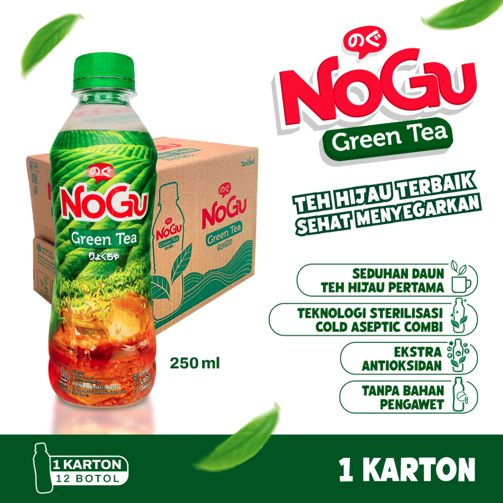 

NoGu Green Tea 250 ml - Teh Hijau Organik 1 Karton