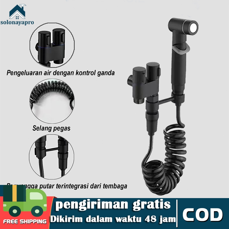 【COD】Jet Shower Toilet Bidet Set Kran Cabang Shower 1/2inch Shower Kran Air Cabang Keran Air Wastafe
