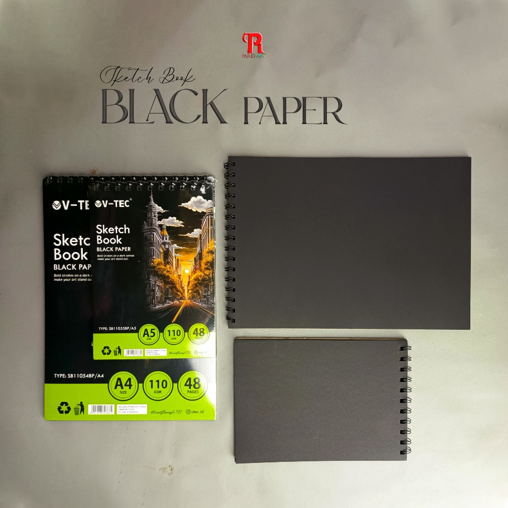 

Sketch Book Black Paper / Buku Sketsa Kertas Hitam