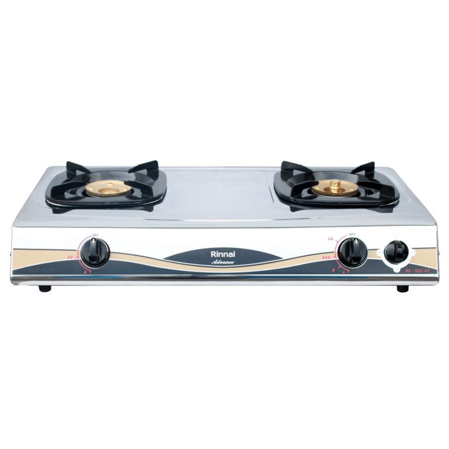 Rinnai Kompor Gas 2 Tungku RI 522 AT / Kompor Rinnai 2 Tungku RI-522AT / Kompor Gas Rinnai ORIGINAL 