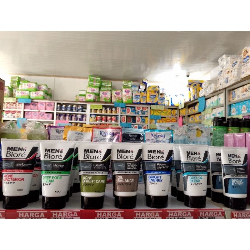 Mens Biore Sabun Wajah untuk Pria Mencerahkan 100gr