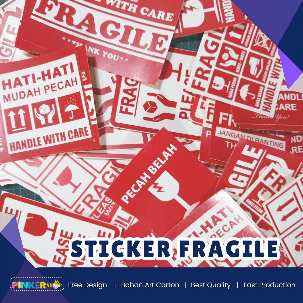 

STICKER FRAGILE / STIKER PECAH BELAH / STIKER PENGIRIMAN CHROMO