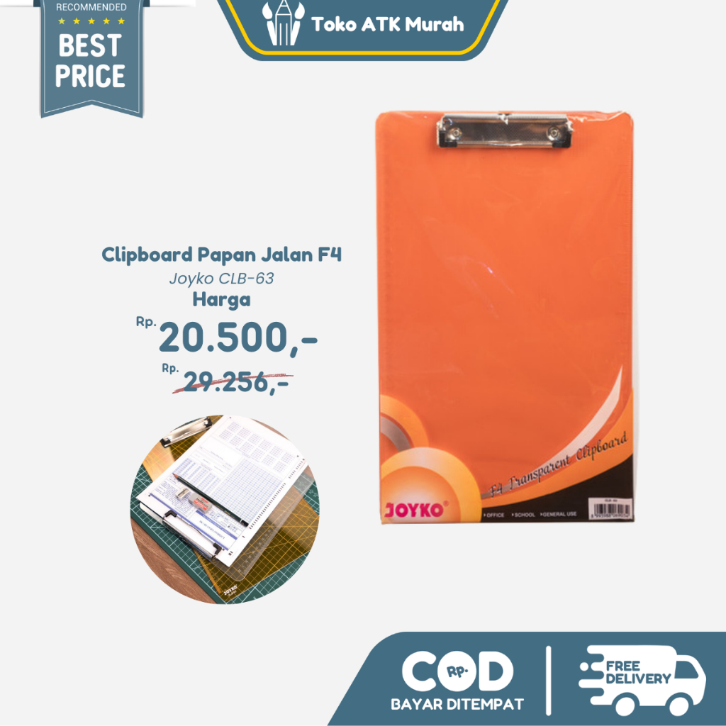 

Clipboard Papan Jalan Joyko CLB-63