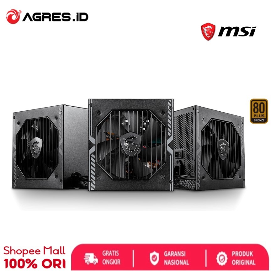 MSI PSU MAG A650BN 650W (80+ BRONZE) BLACK
