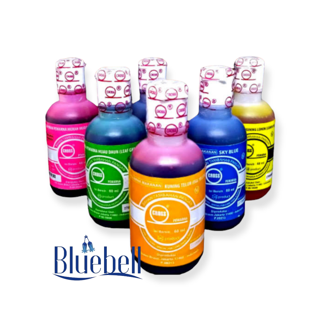 

Cross Pewarna Oil Base 60ml Pewarna Larut dalam Minyak Kuning Merah Biru Hitam Hijau Orange Pink Salem Ungu Coklat