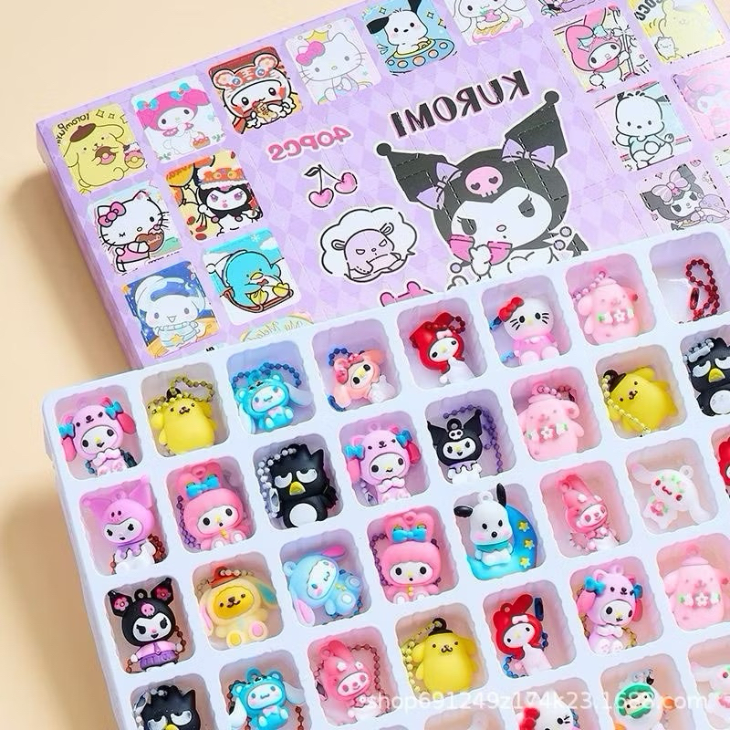 40Holes Sanrio Box Random Surprise Lucky Toblos Mainan/Boneka Sanrio Bingo Blind Box Sanrio