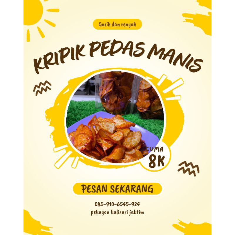 

kripik singkong pedas manis
