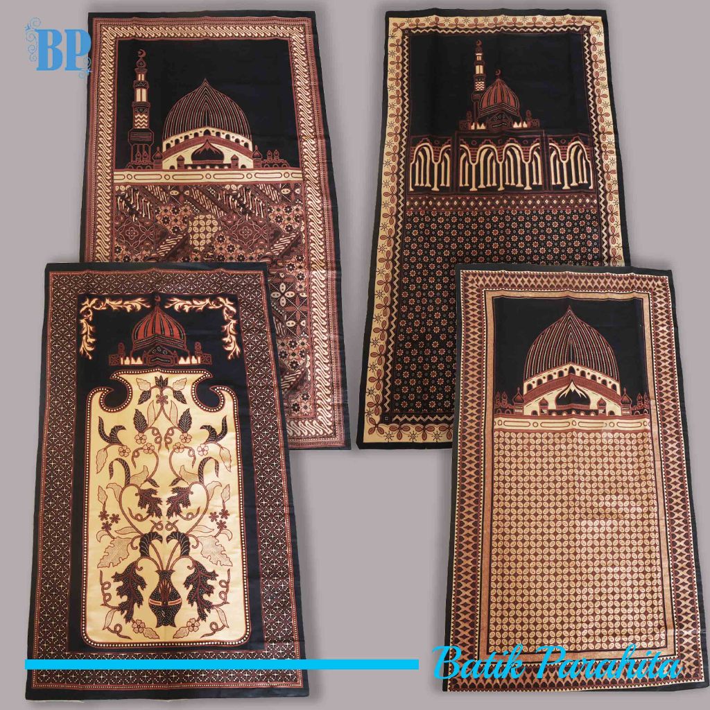 Sajadah Kain Batik Coklat Vintage Perlengkapan Shalat Traveling  SJ-1904
