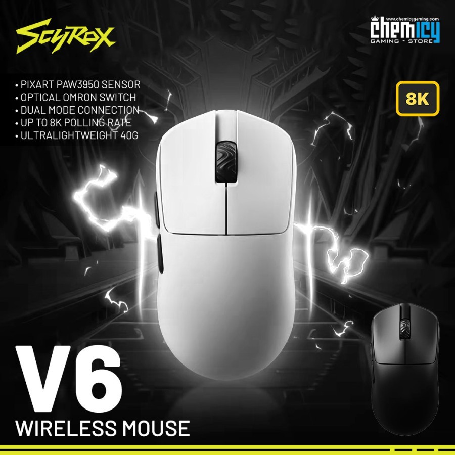 Scyrox V6 / V-6 8K Ultra-lightweight Wireless Gaming Mouse