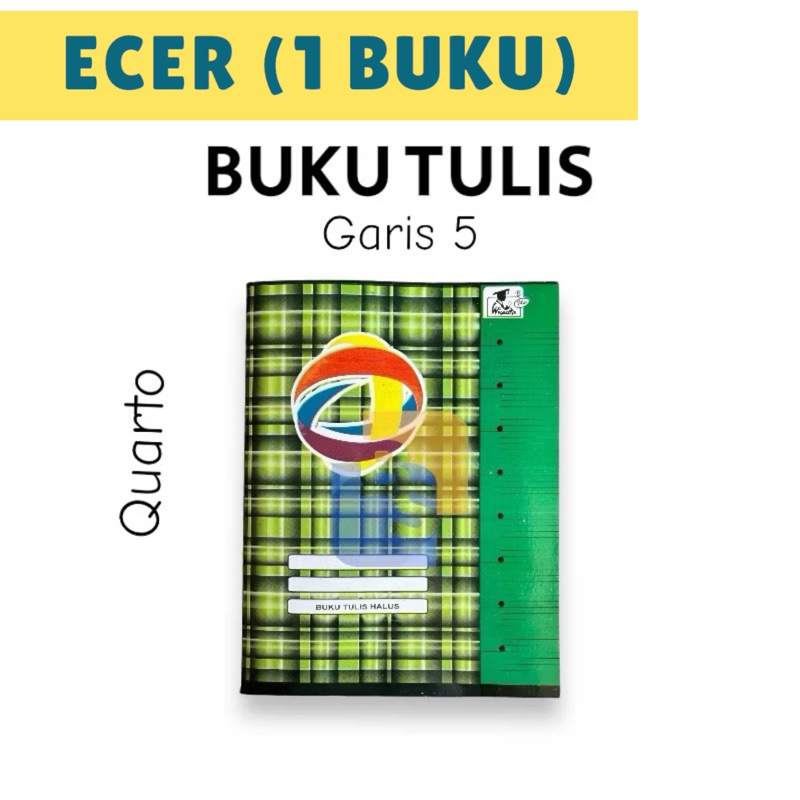 

1 Buku - Buku Tulis Garis 5 WISUDA PLUS