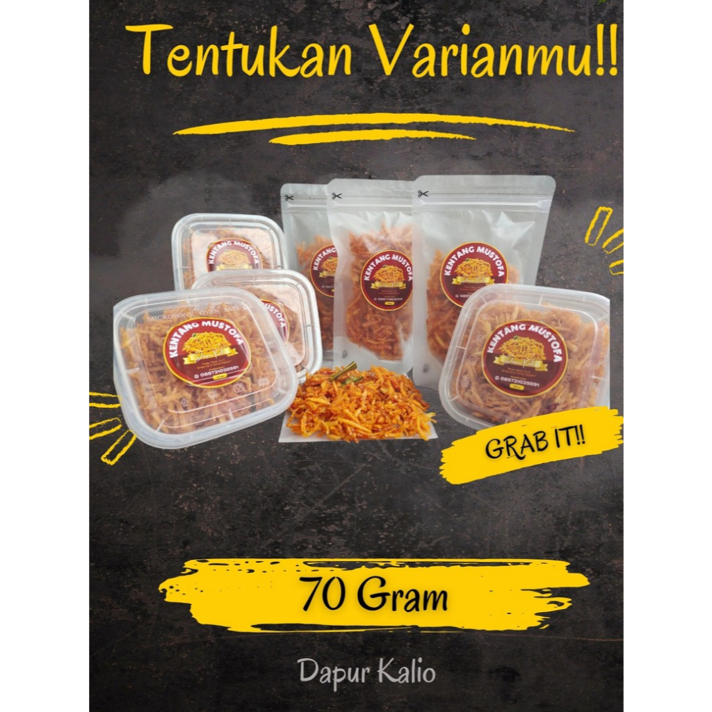 

Kentang Mustofa Kalio Yogyakarta Isi 70 Gr