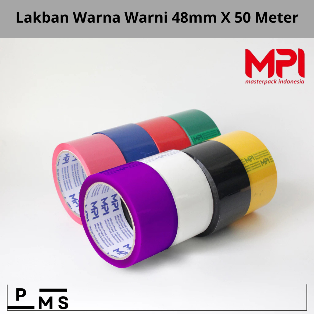 

Isolasi Warna-Warni 48mm x 50 Meter 50 Micron - Lakban Opp Tape Warna Warni 48mm x 50meter 50 Micron MPI