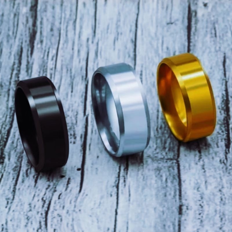 CINCIN TITANIUM / CINCIN COWOK / CINCIN CEWEK / CINCIN PASANGAN TITANIUM/ CINCIN TITANIUM KOTAK POLO