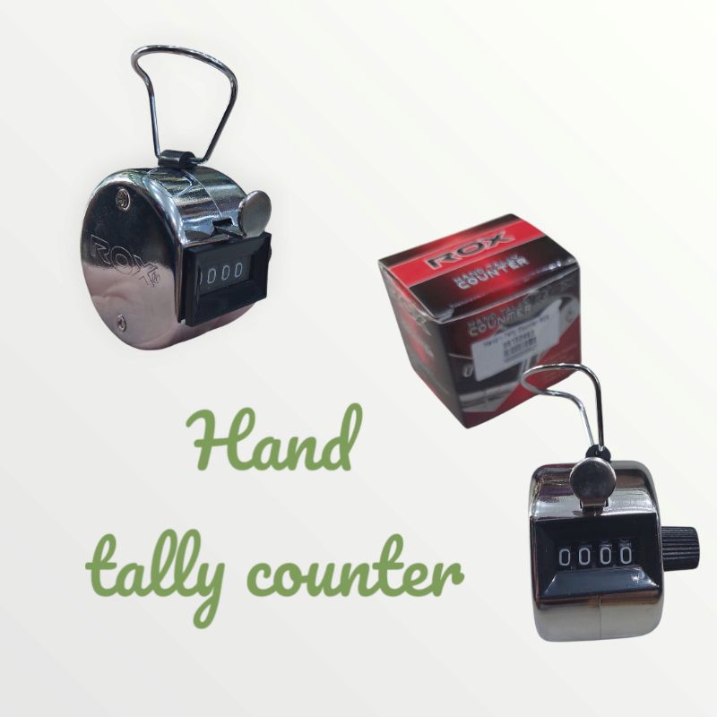 Hand Tally Counter 4 Digit / Alat Hitung Cepat Manual / Tasbih Counter