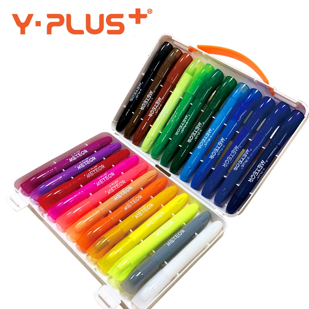 

Y-PLUS Meteor Smooth Crayon 12 Colours Tekstur cat lukisan minyak Untuk anak anak Hadiah anak anak