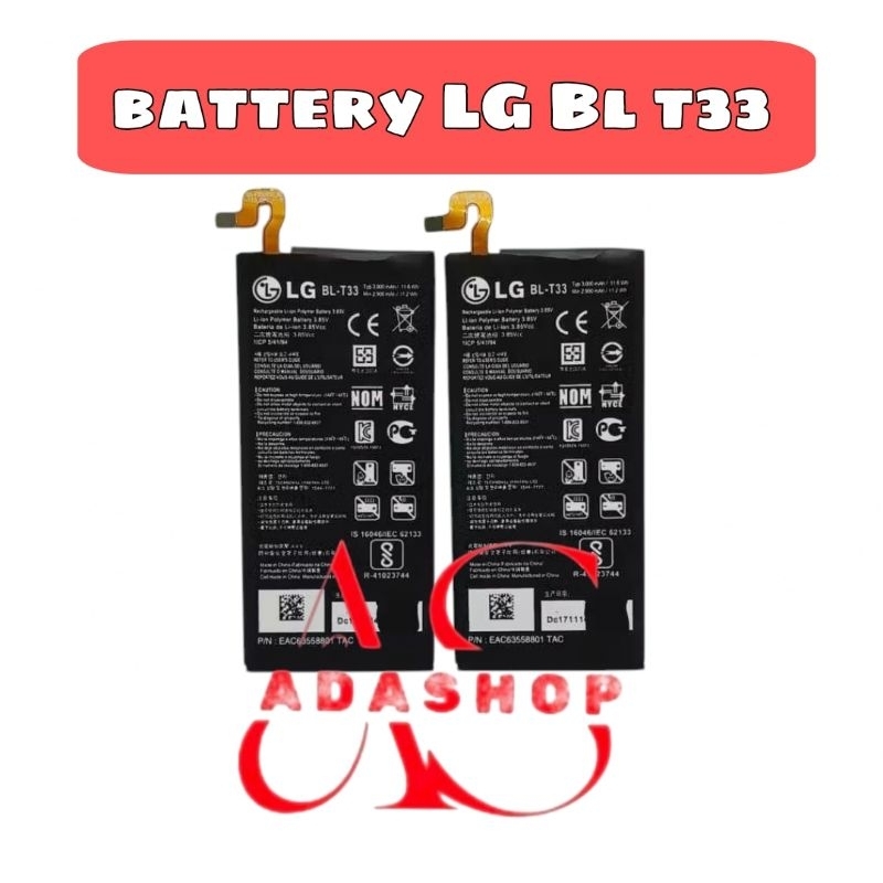 BATERAI/ BATTERY LG BL T33 FOR Q6/ Q6 PLUS/ Q6A ORIGINAL