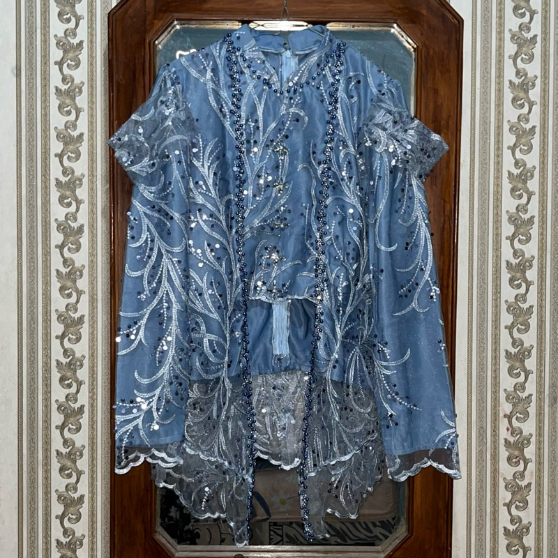 PRELOVED KEBAYA KUTU BARU MODERN BIRU DENIM