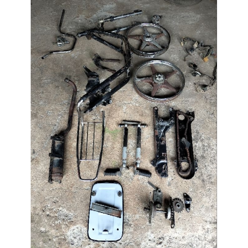 bhama Peugeot moped frame body dan rangka