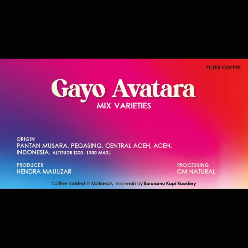 

GAYO AVATARA, CM NATURAL