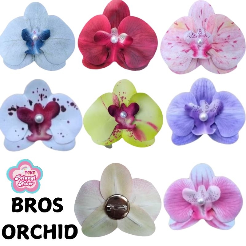 Bros Orchid- Bros Hijab Orchid- Bross Bunga Anggrek- Bros Anggrek Viral - Peniti Hijab Bross Anggrek