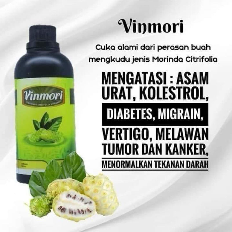 

VINMORI MINUMAN CUKA ALAMI YANG TERBUAT DARI PERASAN MENGKUDU UNTUK ASAM URAT KOLESTROL DAN KELENJAR