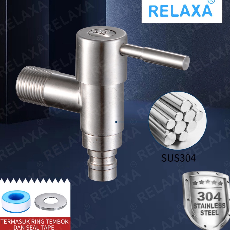 Promo SUS34 Kran Air Tembok Premium Untuk Keran Taman Kran Kamar Mandi Kran Cuci Piring Dapur Otomat