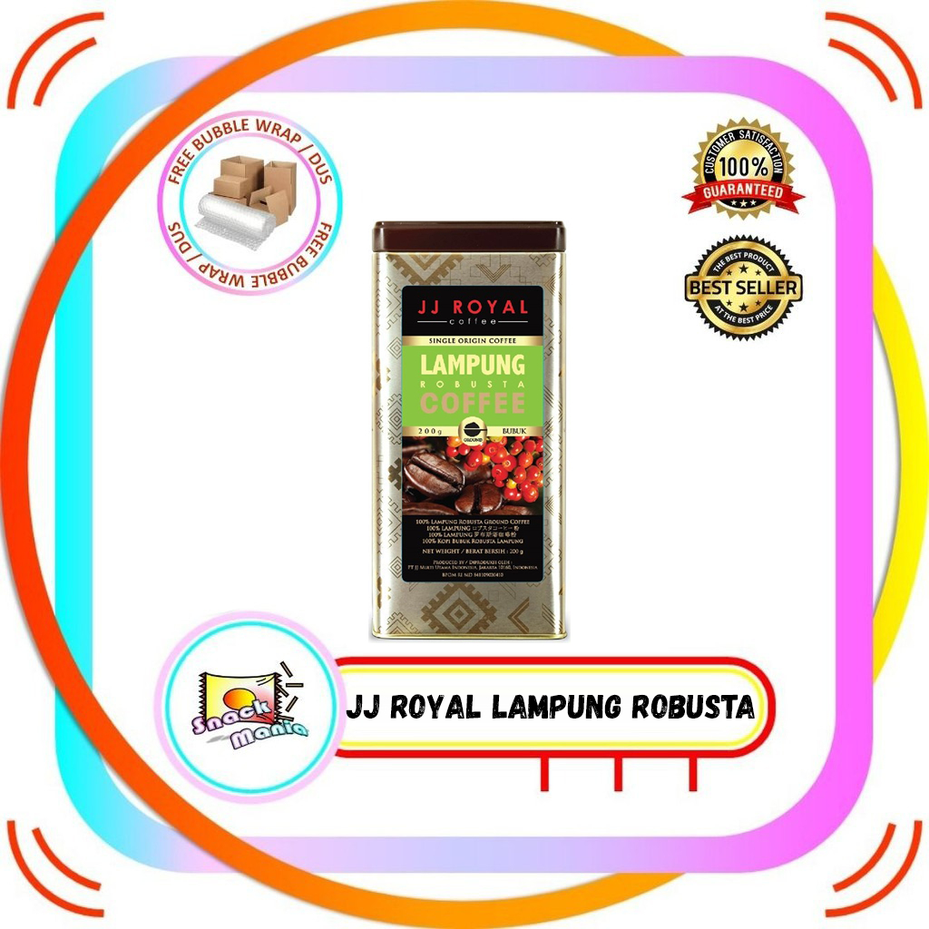 

JJ Royal Lampung Robusta Ground Bubuk Kopi ~ with Sweet Toasty & Light 200 gr