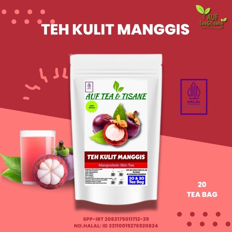 

Auf Tea & Tisane Teh Kulit Manggis Original,Isi 20 Tea Bag(Teh Celup)