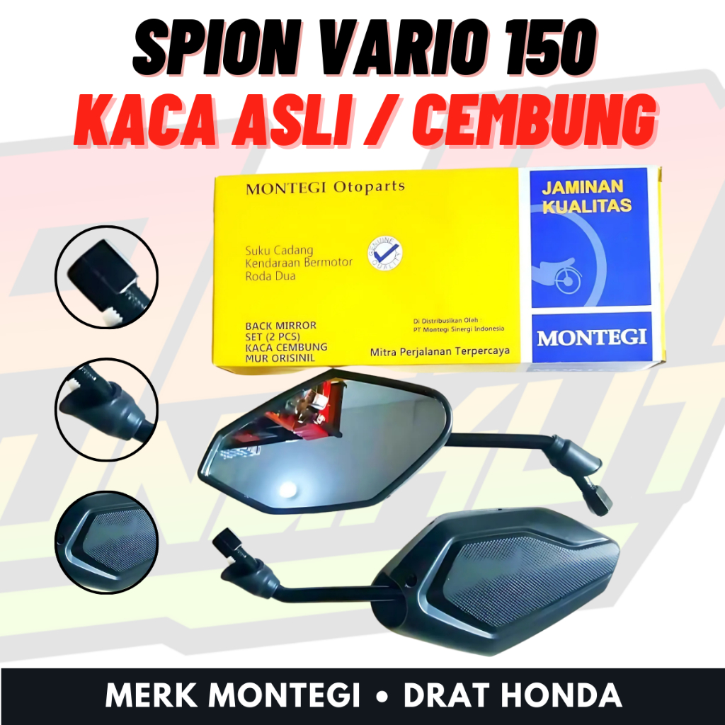 Spion Vario 150 Kaca Ori Sepion Kaca Cembung Semua Motor Bebek Matic Vario 110 125 150 160 Techno