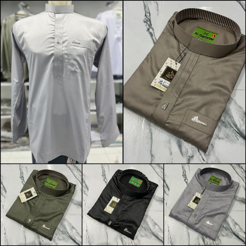 NEW STOCK Koko Al Maimanah Motif dan Kancing Exclusive Bahan Saudi Import Koko Muslim Pria Dewasa Ko